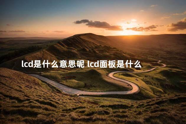 lcd是什么意思呢 lcd面板是什么意思